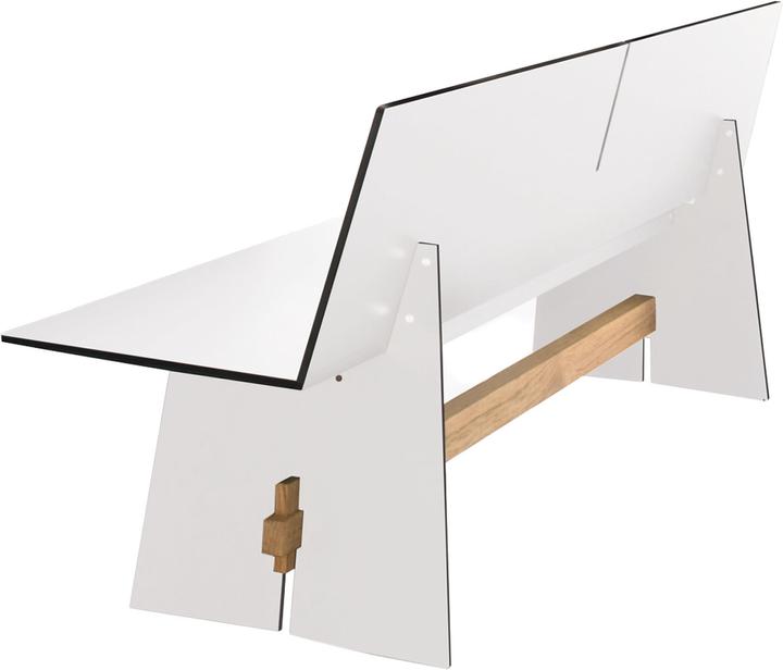 Conmoto Tension bench with backrest HPL (220 cm)
