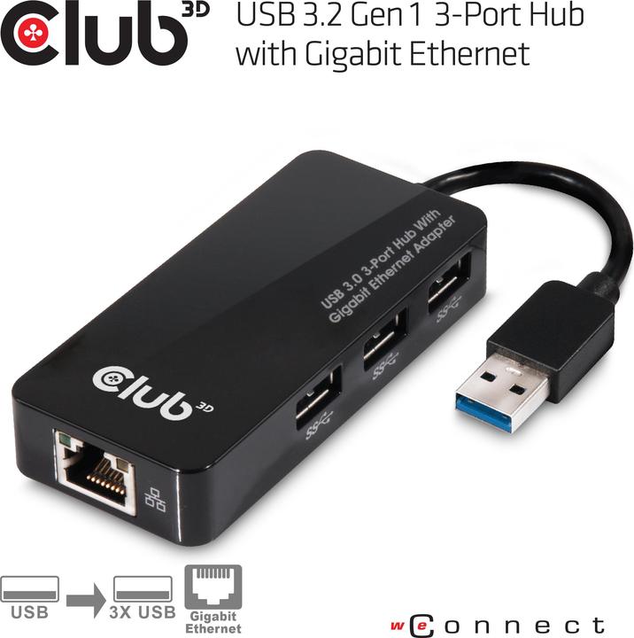Produktbild Club 3D Csv-1430 (USB-A, 4 Ports)