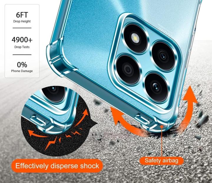 Image du produit Screenguard Housse Honor X8a Crystal Soft Airbag Bumper (Honor X8a)