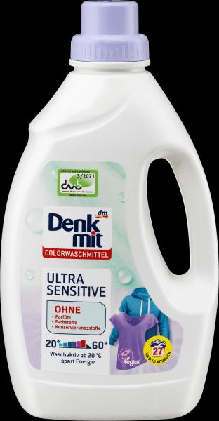 Produktbild dm Denkmit Colorwaschmittel Ultra Sensitive (27 Waschgänge)