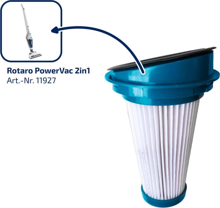Leifheit Ersatzfilter EPA-Filter Rotaro PowerVac 2in1