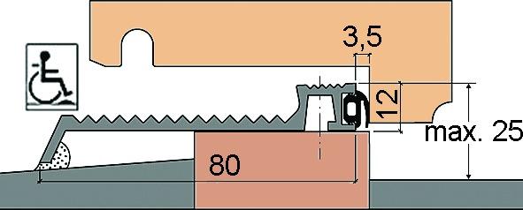 Actual product image Hebgo Threshold profiles 167