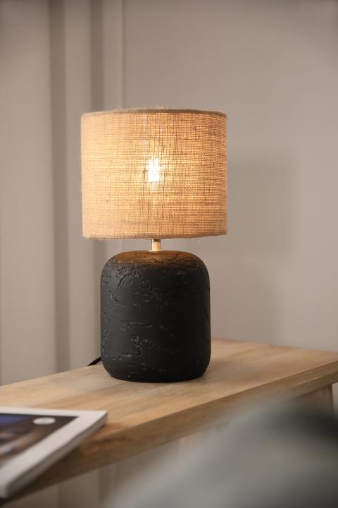 Actual product image Markslöjd Montagna table lamp H32 Black/Natural (E14)