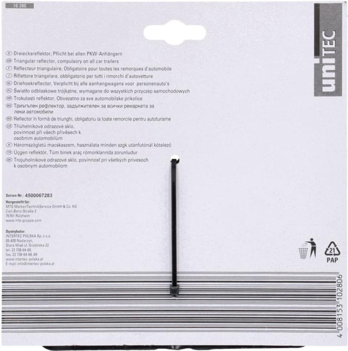 Produktbild Unitec Dreiecksreflektor