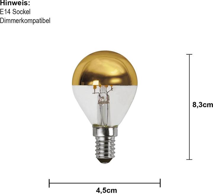 Produktbild Star Trading Lampe Top Coated (E14, 3.50 W, 250 lm, 1 x, G)