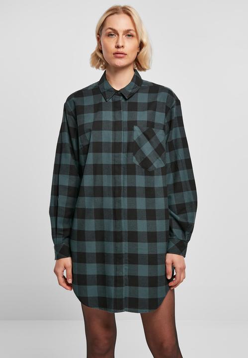 Produktbild Urban Classics Ladies Oversized Check Flannel Shirt Dress (XS)