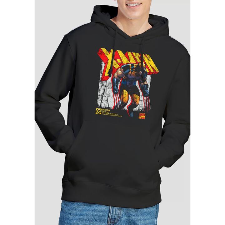Immagine prodotto X-Men Felpa con Cappuccio Wolverine Infografica Uomo (S)