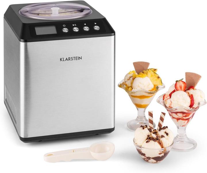 Produktbild Klarstein Vanilla Sky Eismaschine Silberfarben