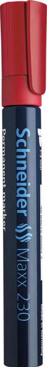 Actual product image Schneider Maxx 230 permanent marker Line width: 1-3 mm Ink colour: red (Red, 3 mm, 1 x)