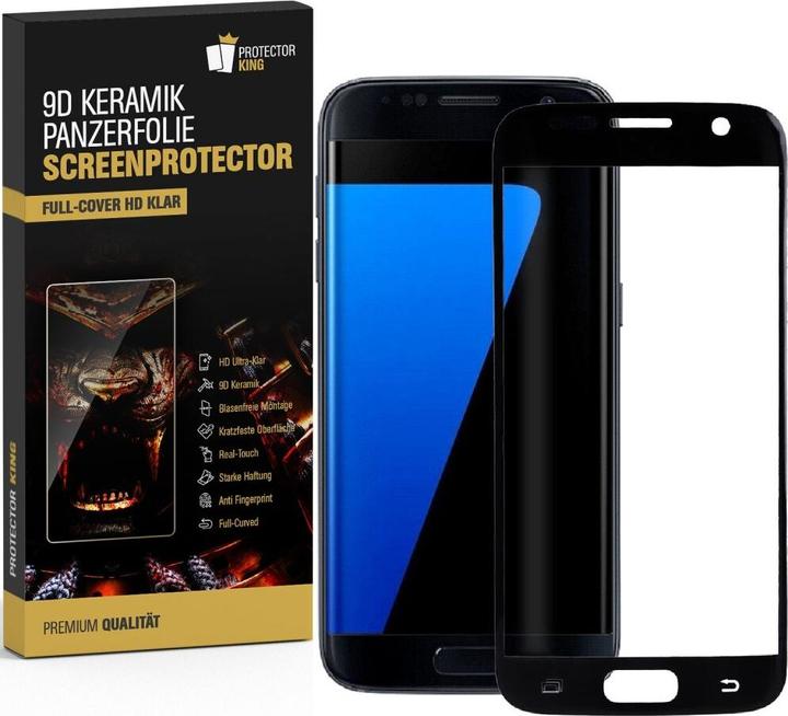 Produktbild Protectorking 3x Ceramic-Glass Full Cover HD Klar (3 Stück, Samsung Galaxy S7 Edge)