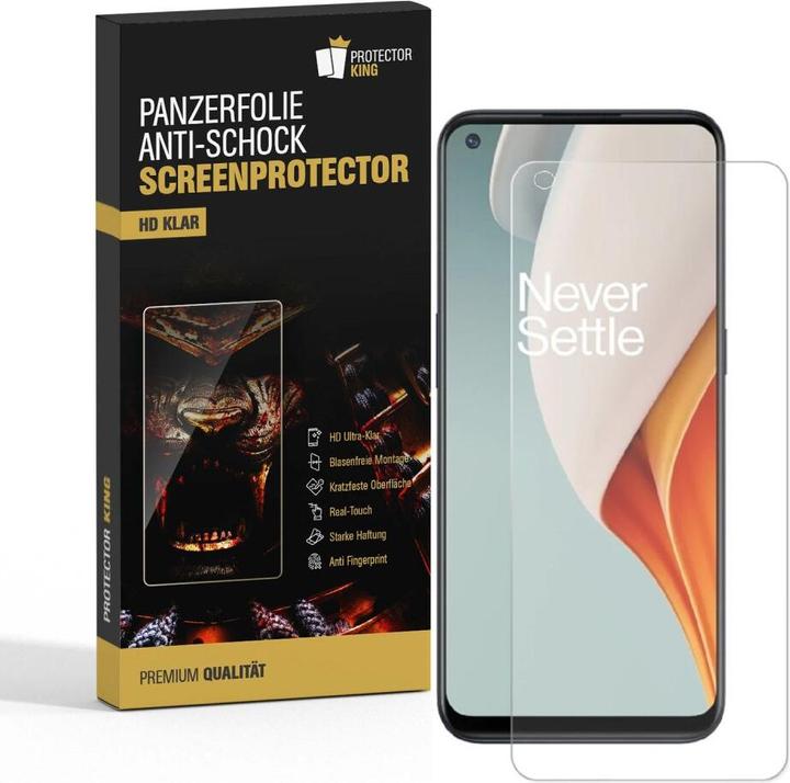 Produktbild Protectorking 4x Panzerfolie Anti-Shock HD Klar (4 Stück, OnePlus Nord N100)