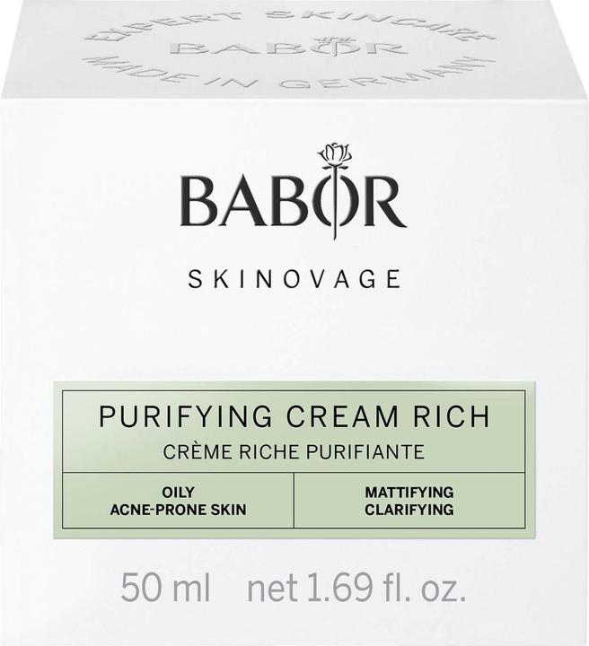Actual product image Babor SKINOVAGE - Purifying Cream Rich Oily Acne-Prone Skin (50 ml, 24h cream)