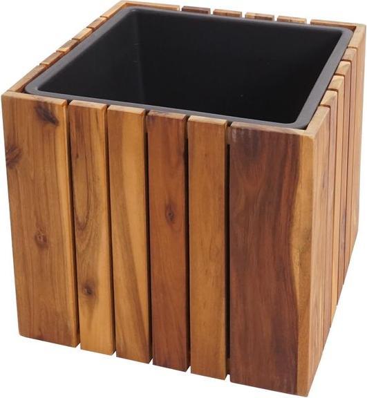 Image du produit Mendler Jardinière HWC-L24, carrée 32x32x32cm Outdoor Acacia, marron (32 cm)
