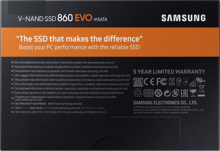 Actual product image Samsung 860 Evo (1000 GB, mSATA)