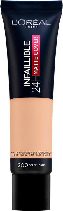 Image du produit L'Oréal Paris INFAILLIBLE 24H fond de teint couvrant mat #200-sable doré (Sables d'or)