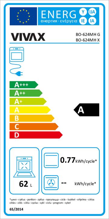 Energie-Label Vivax BO-624MH X