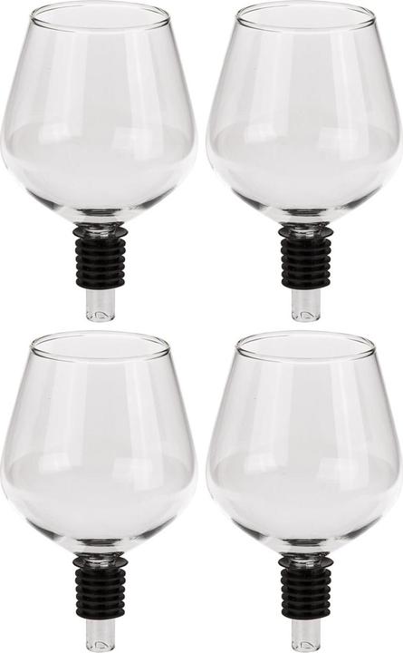 Immagine prodotto Out of the blue Set di 4 tappi per bottiglie di vino (Aeratore per vino, Versatore di vino)