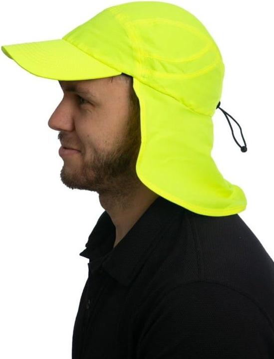IQ-UV UV Schutz Kappe mit Nackenschutz recycelt gelb (1 Stk) (One Size)