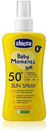 Immagine prodotto Chicco Latte solare spray SPF50+ 0m+ italiano 150 ml (Spray solare, SPF 50, 150 ml)