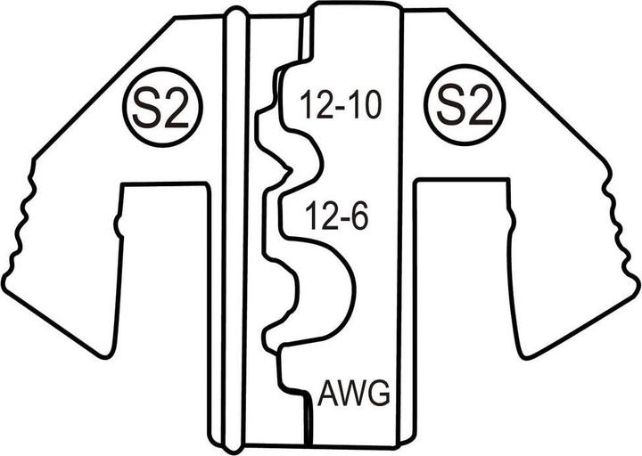 Produktbild Toolcraft TO-9625911 Crimpeinsatz Anderson Power SB50/75A Powerpole Stecker 4 (50.70 mm)