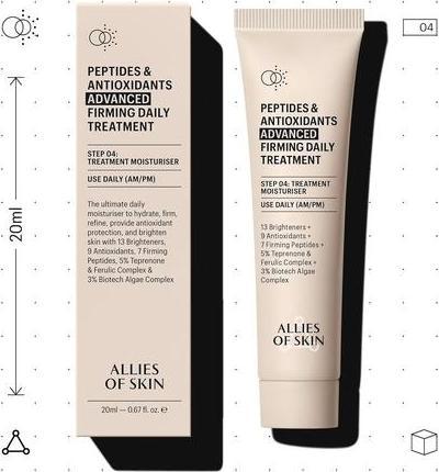 Actual product image Allies Of Skin Peptides & Antioxidants Advanced Firming Daily Treatment 13 (13 ml)