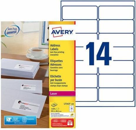 Actual product image Avery Etiquettes d'adresses ultragrip