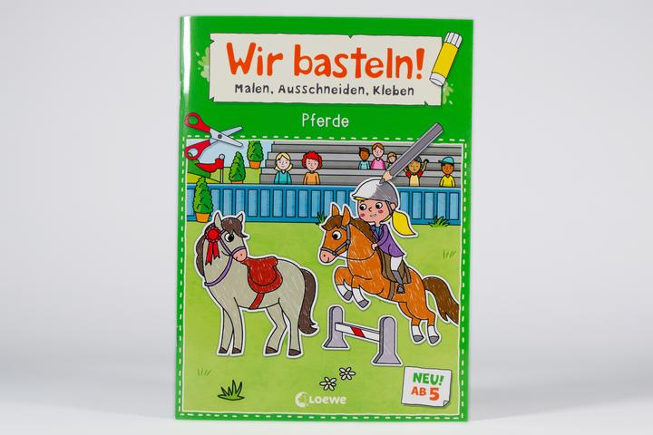 Actual product image Loewe We do handicrafts! from 5 years - colouring, cutting out, gluing - horses