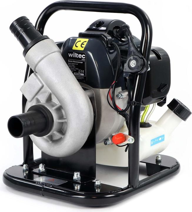 Produktbild Wiltec Benzin Wasserpumpe 1,4kW 24m³/h Gartenpumpe Garten Pumpe Motorpumpe (Gartenpumpe)