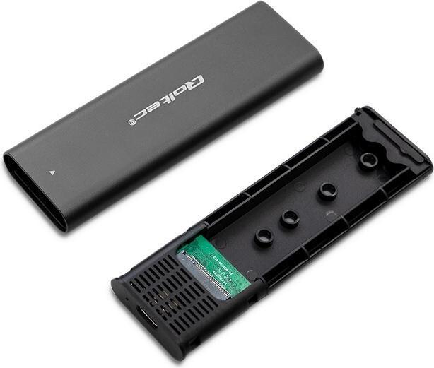 Productafbeelding Qoltec Obudowa | kieszeń do dyskówM.2 SATA SSD | NVME | USB type C (M.2 2230)