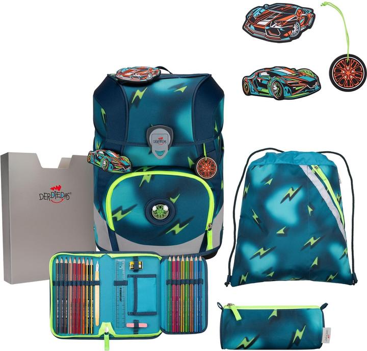Derdiedas ErgoFlex Tiny Schulranzen-Set 6-teilig (21 l)