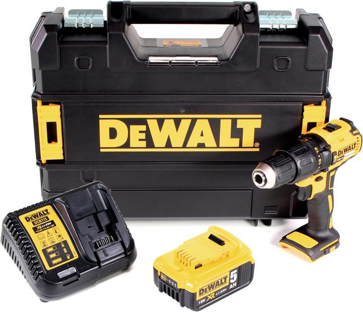 Produktbild DeWalt DCD 778 P1T Akku Schlagbohrschrauber 18V 65Nm + 1x Akku 5,0Ah + Ladegerät in TSTAK Box (Akkubetrieb)