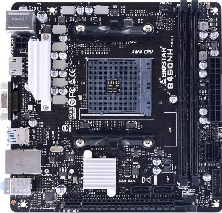 Actual product image Biostar B450NH (AM4, AMD B450, Mini-ITX)