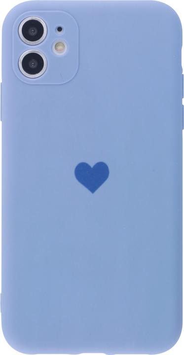 Produktbild PhoneLook Hülle Silikon Mat Herz lavendel (Apple iPhone 11)