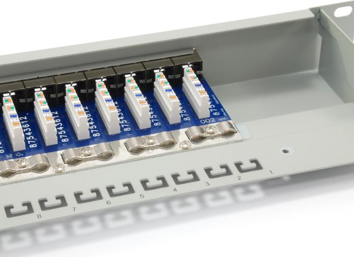 Produktbild equip 19" Patchpanel: 24 Port, 1HE, grau