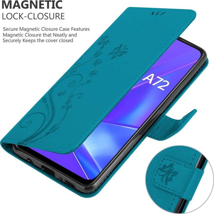 Immagine prodotto Cadorabo Custodia per Oppo A72 Flower Book (Oppo A72)