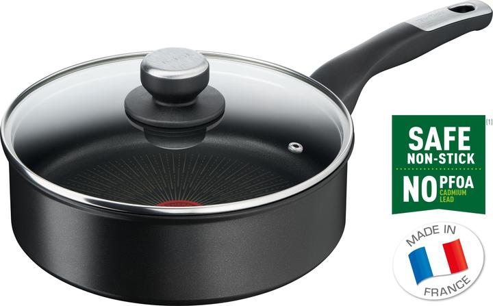 Produktbild Tefal Unlimited Hapjespan met deksel 24 cm (24 cm, Bratpfanne, Aluminium)