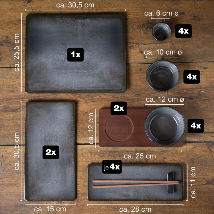 Produktbild Moritz & Moritz Sushi Geschirr Set (29 Stück)