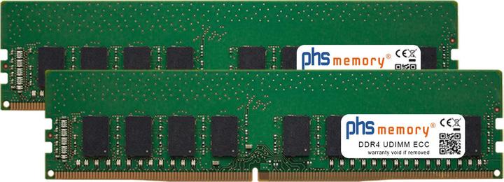 Actual product image PHS-memory 32GB (2x16GB) Kit RAM Memory for Supermicro X11SSH-CTF DDR4 UDIMM ECC 2133MHz (Supermicro X11SSH-CTF, 2 x 16GB)