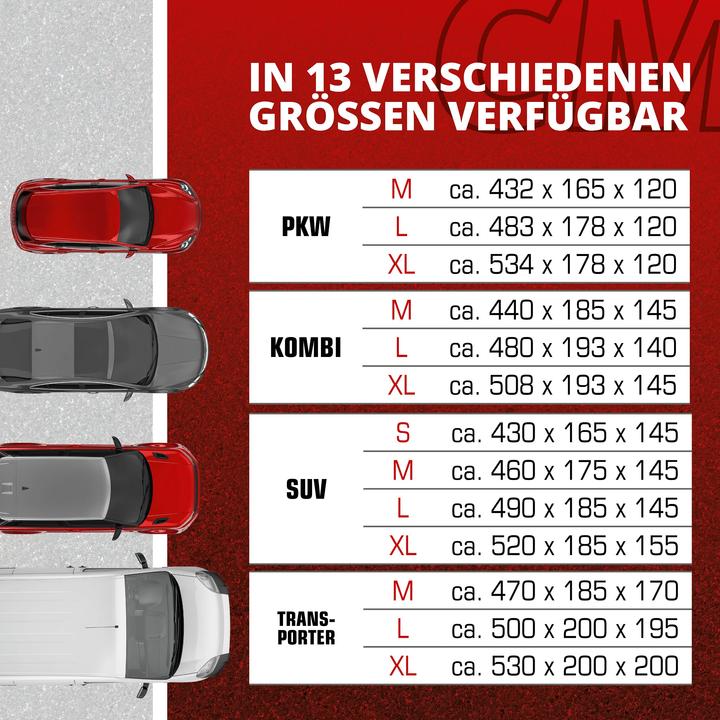 Produktbild Walser Autoplane All Weather Plus, PKW-Abdeckplane SUV Gröe XL grau