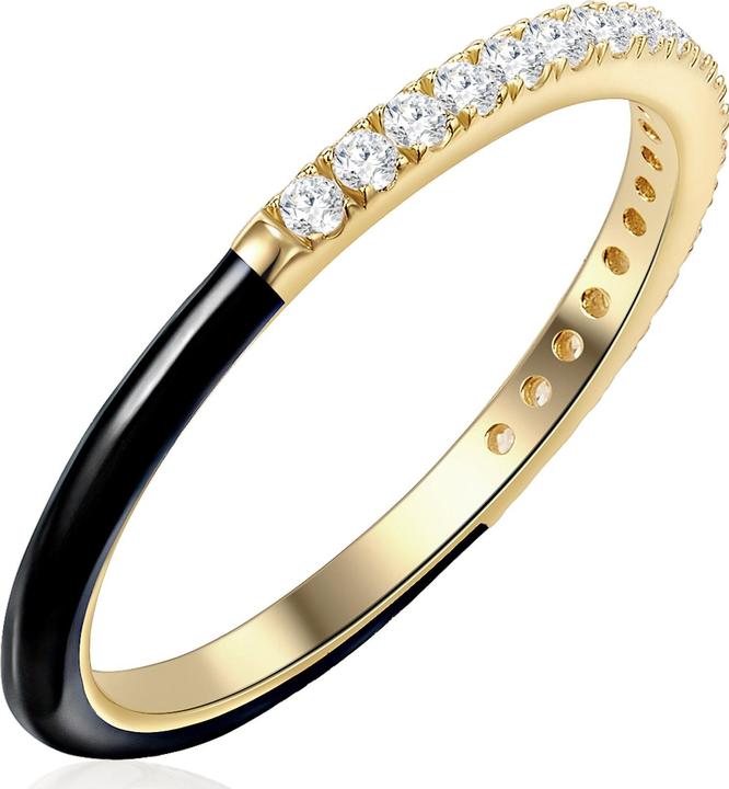 Actual product image Glanzstücke München Ladies sterling silver cubic zirconia yellow gold - 24000 (48, 925 Silver)