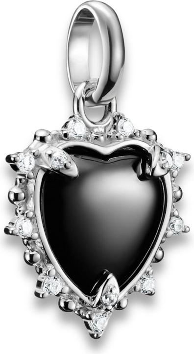 Immagine prodotto Thomas Sabo Charm-Anhänger Vintage Herz schwarz Connect Silber (Argento 925)