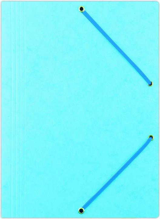 Immagine prodotto Office Products cartellina, cartoncino, a4, 390 g/m2, 3 lembi, azzurro (1 x)