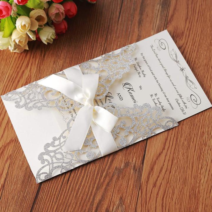 Immagine prodotto Hosmsua 20 pezzi. Biglietti di invito al matrimonio in bianco (20 pz.)