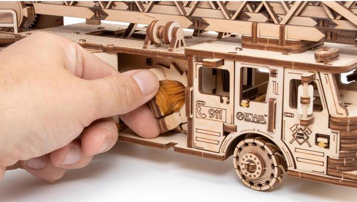 Actual product image Eco Wood Art Fire truck