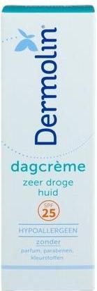 Actual product image Dermoline Dermolin Day Cream Very Dry Skin Spf 25 50 Ml - Moisturizing Protection For Dry Skin (Sun cream face, SPF 25, 50 ml)