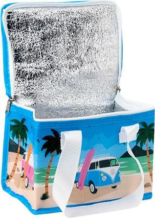 Actual product image Bekos Kühltasche aus recycelten PET-Flaschen - RPET, VW T1 Bulli Waves