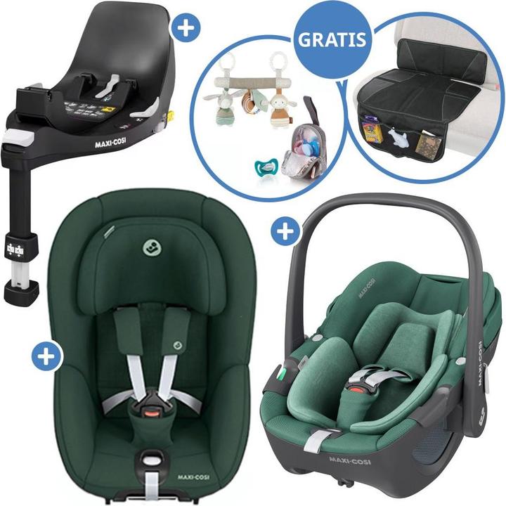 Produktbild Maxi-Cosi Babyschalen 3in1 Babyschale & Reboarder-Set FamilyFix (Babyschale, ECE R129/i-Size Norm)