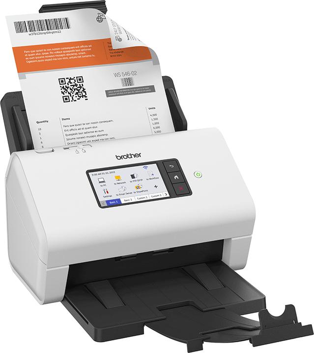 Image du produit Brother ADS-4900W Scanner professionnel de bureau recto-verso réseau WiFi LCD (LAN, USB Host, WLAN)