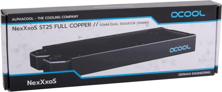 Produktbild Alphacool Alphac NexXxoS ST25 Full Copper 92mm Du Dual Radiator 184mm (92 mm)