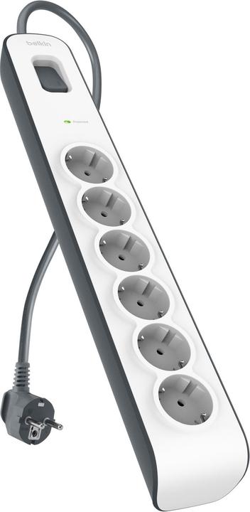 Belkin Steckdosenleiste 6-fach 2 Meter Netzkabel BSV603vf2M-V2 (6 x, CEE 7/3, 2 m)